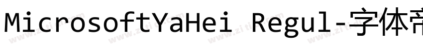 MicrosoftYaHei Regul字体转换